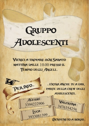 GRUPPO DEGLI ADOLESCENTI